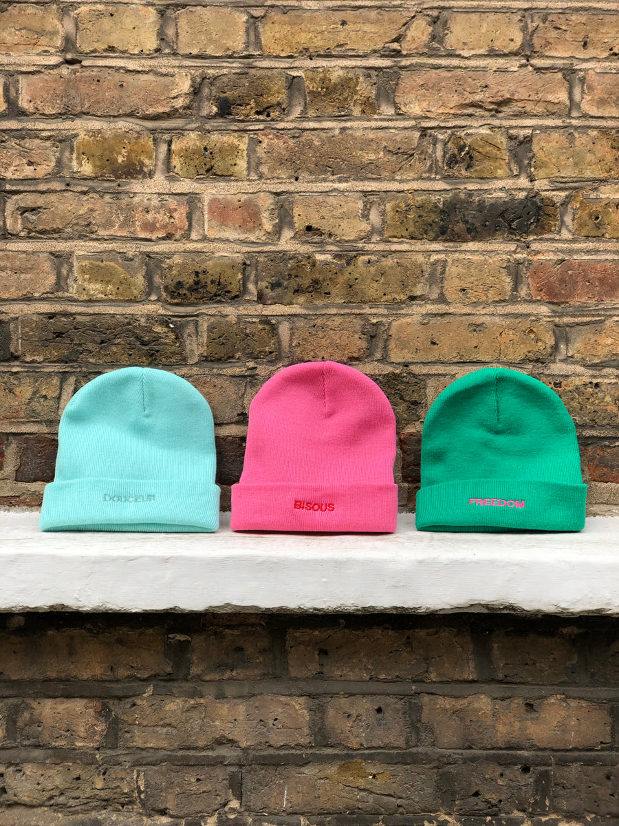 uniques et brodés de mots positifs Ralentis Simone