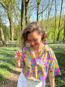Chemise colorée vintage