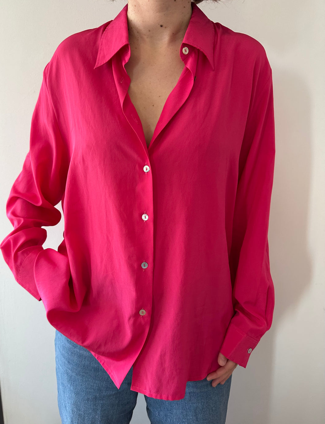 Chemise rose fuchsia