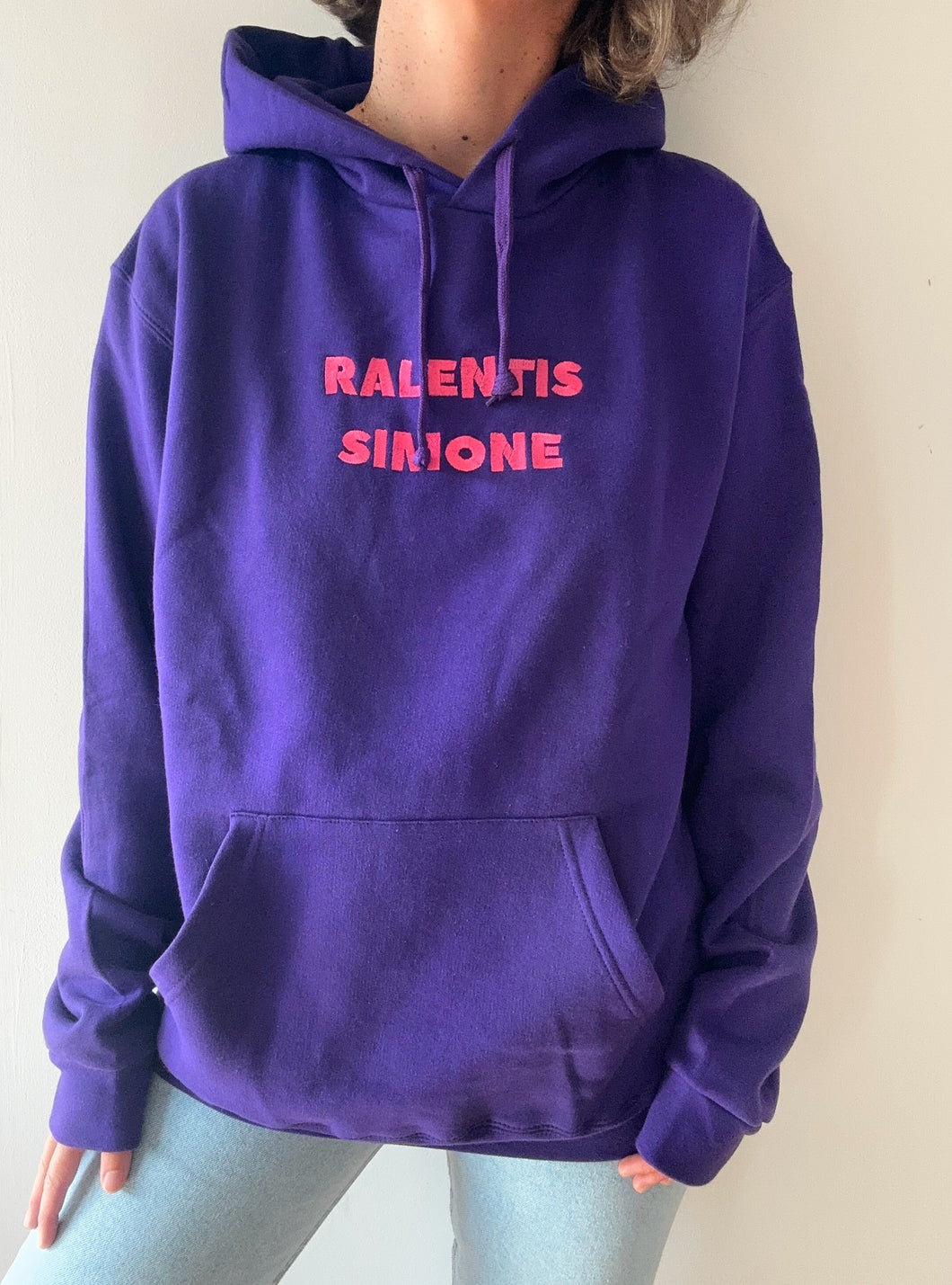 Sweat capuche violet Ralentis Simone