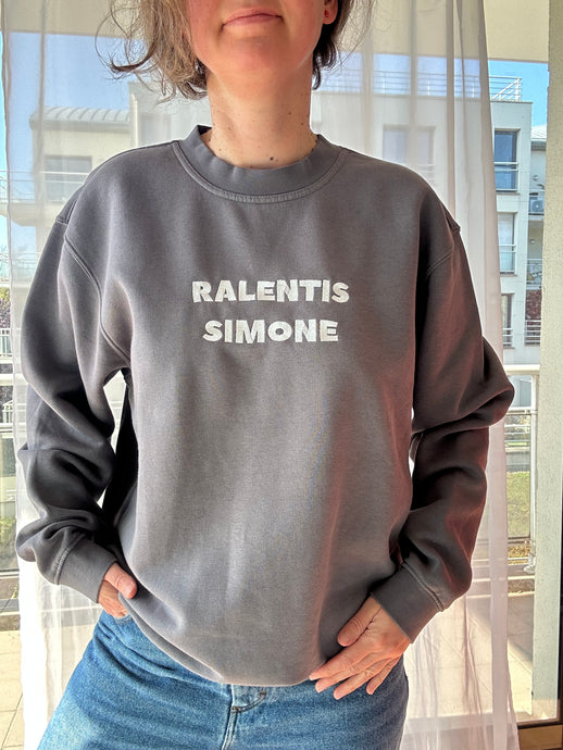 Sweat gris Ralentis Simone