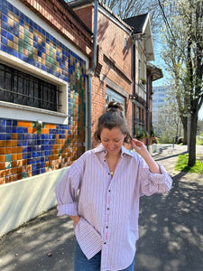 Chemise rayée Peace