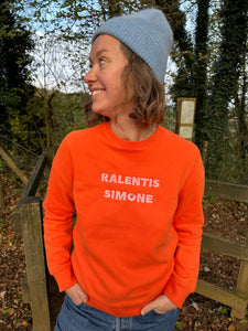 Sweat orange Ralentis Simone