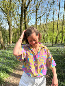 Chemise colorée vintage
