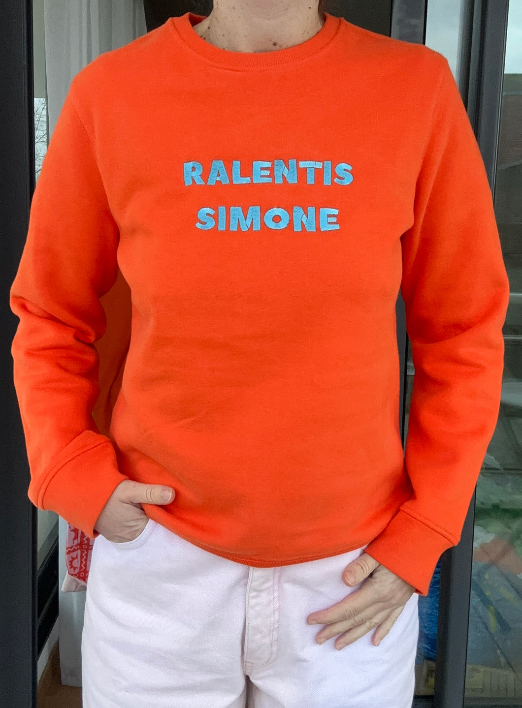 Sweat orange Ralentis Simone