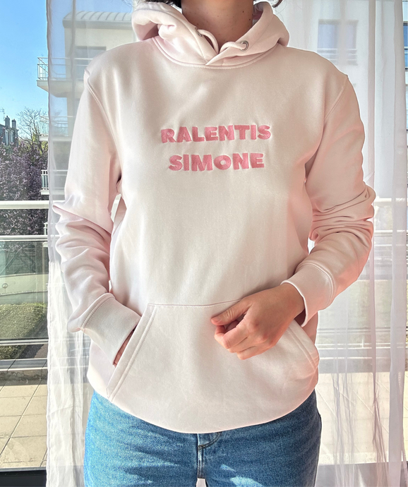 Sweat rose clair Ralentis Simone