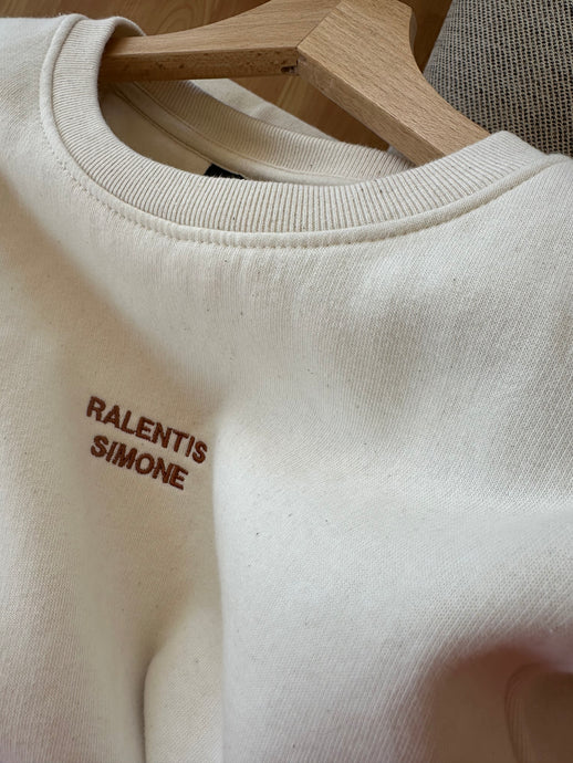 Sweat crème Ralentis Simone 12-14 ans