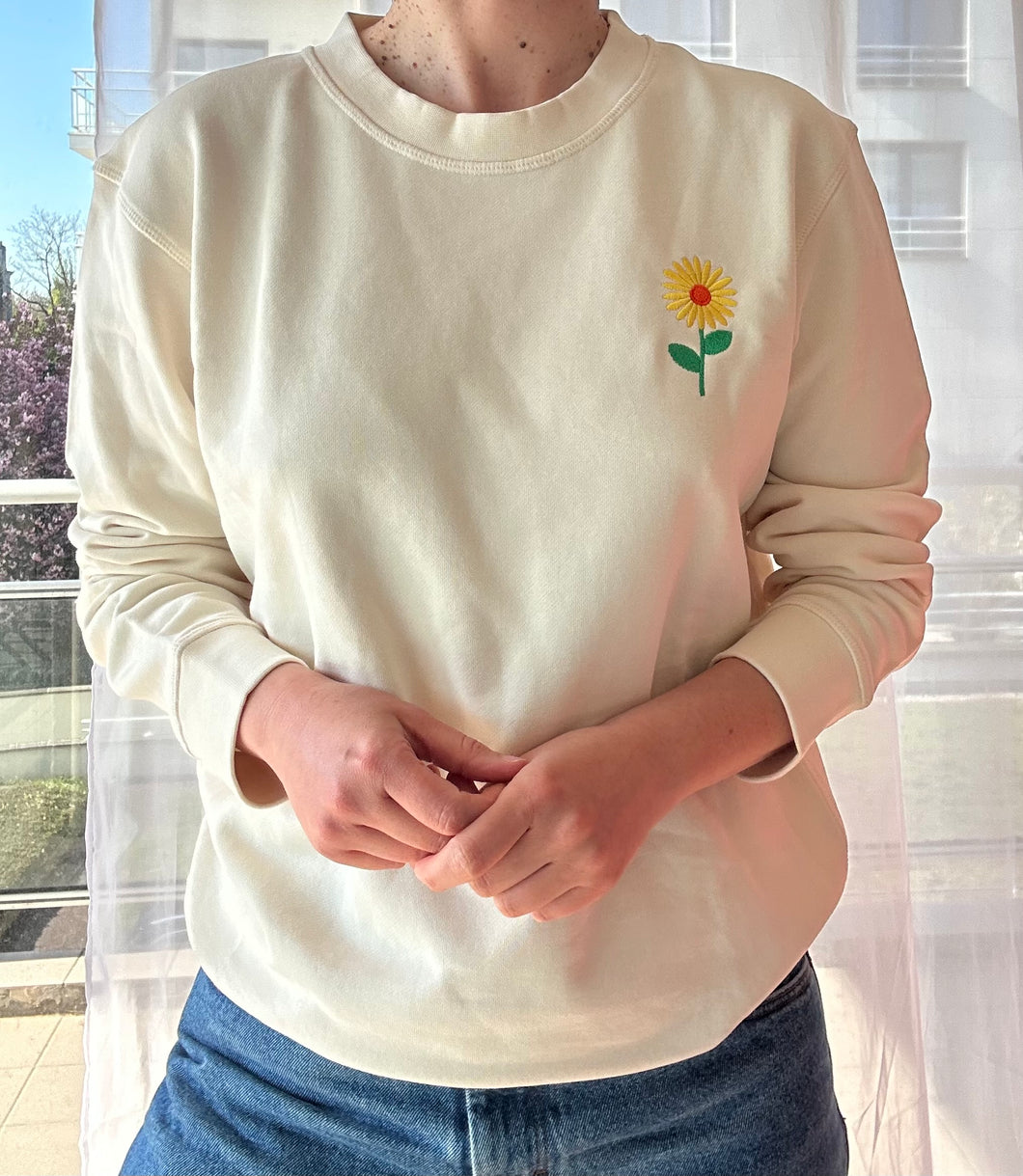 Sweat fleur coton bio