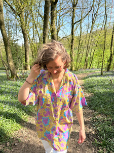 Chemise colorée vintage