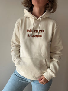 Sweat crème capuche Ralentis Simone