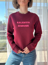 Charger l&#39;image dans la galerie, Sweat bordeaux Ralentis Simone