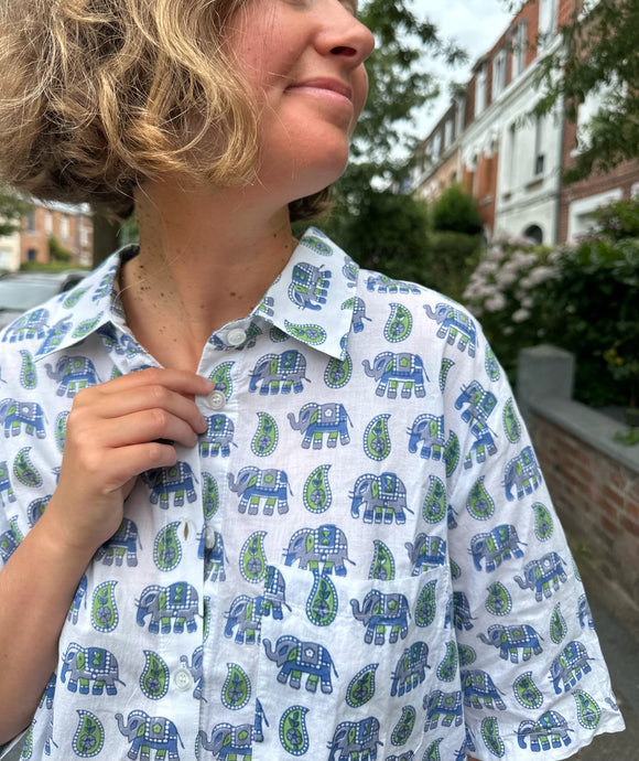 Chemise éléphants