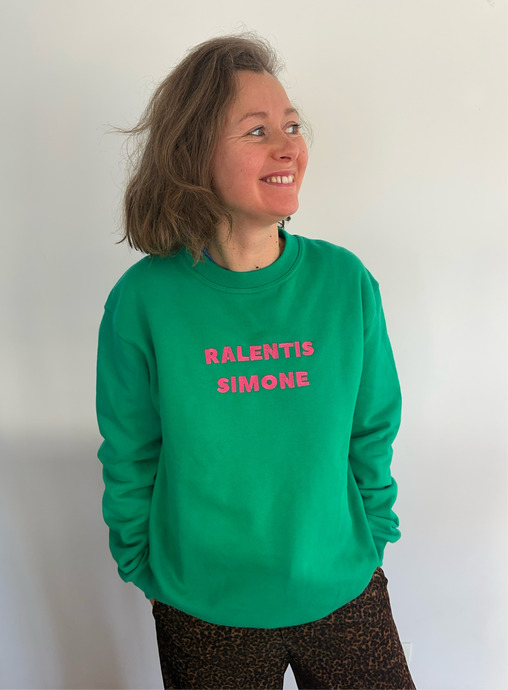 Sweat vert Ralentis Simone