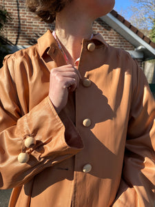 Trench vintage marron orangé