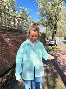 Chemise vert d’eau Amour