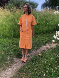 Robe vintage orange