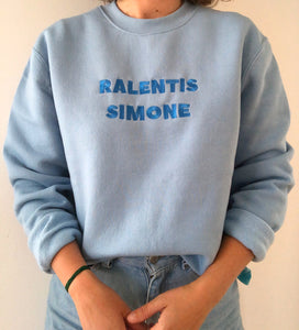Sweat bleu Ralentis Simone