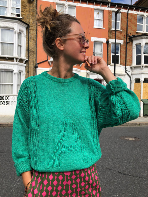 Pull vintage vert A