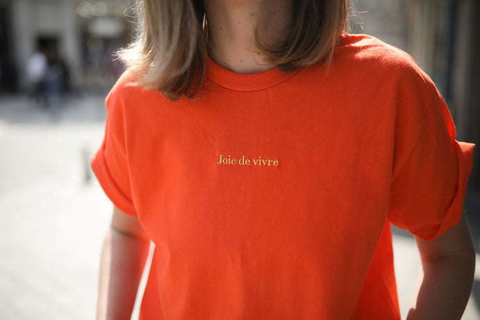 Joie de vivre (t-shirt blanc)