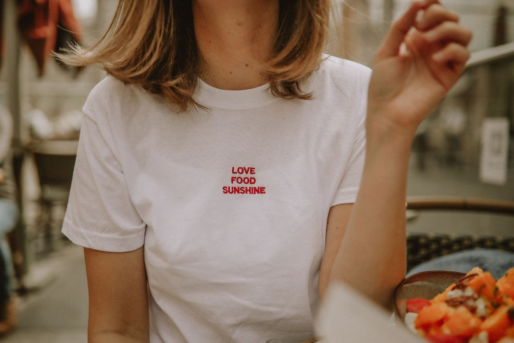 T-shirt Love Food Sunshine