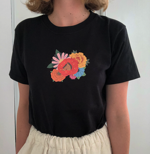 T-shirt femme fleur