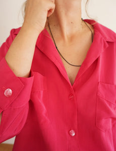 Chemise rose fuchsia