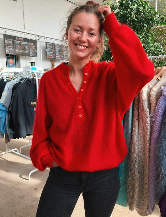 Pull ultra douceur rouge