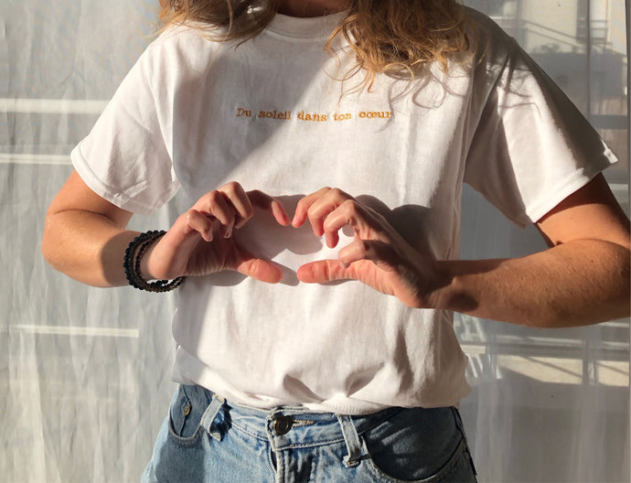 T-shirt Du soleil dans ton coeur