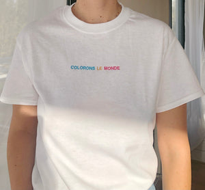 T-shirt Colorons le monde