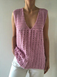 Top tricot rose