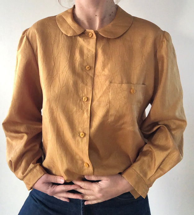 Blouse ocre fait-main
