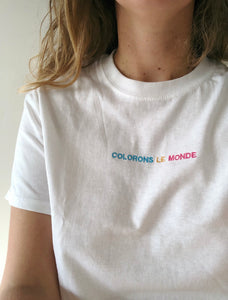 T-shirt Colorons le monde