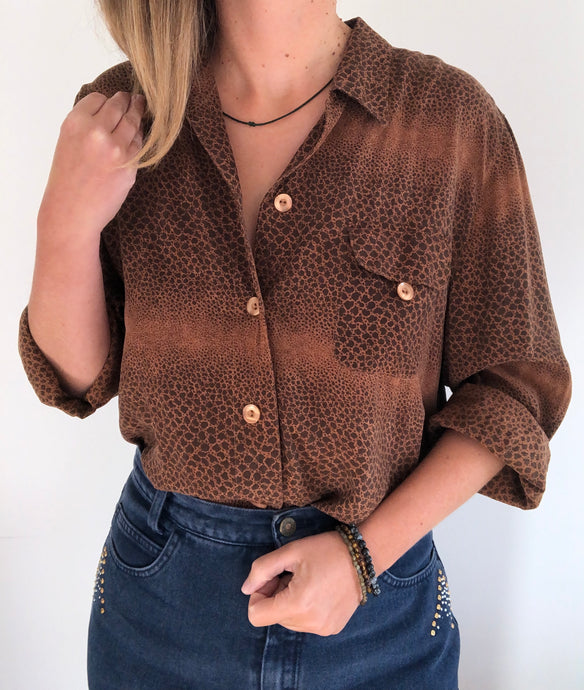 Chemise marron