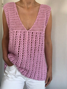 Top tricot rose