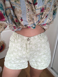 Short vintage fleuri
