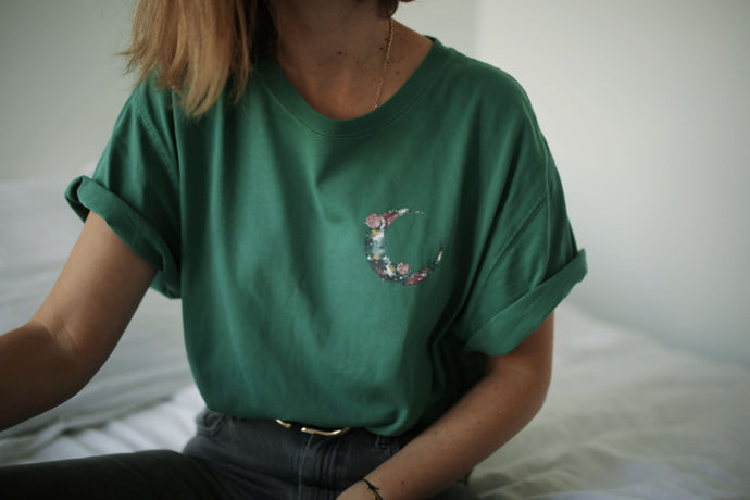 T-Shirt Vert - Croissant de Lune